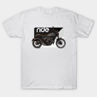 Ride Scrambler Icon dark cyber T-Shirt